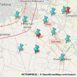 Mappa Via Torino, 35020 Legnaro PD, Italia (5.05)