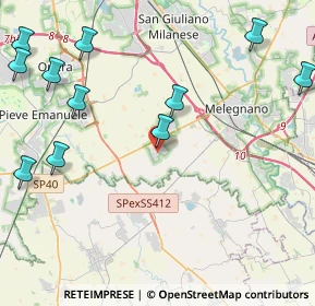 Mappa Via del Lisone, 20074 Carpiano MI, Italia (5.56909)