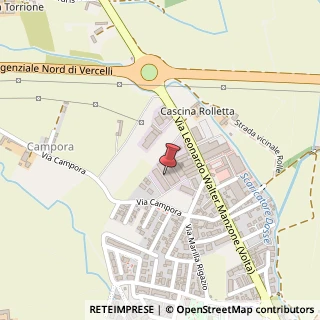 Mappa Via Campora s.n, 13100 Vercelli VC, Italia, 13100 Vercelli, Vercelli (Piemonte)