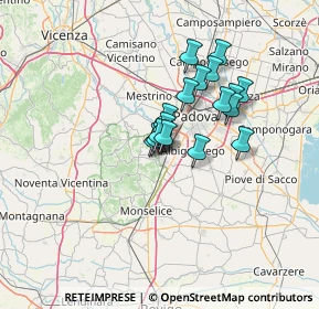 Mappa Via Virgilio, 35036 Montegrotto Terme PD, Italia (9.54882)