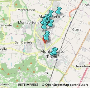 Mappa Via Virgilio, 35036 Montegrotto Terme PD, Italia (1.38357)