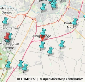Mappa Vicolo Arturo Toscanini, 35020 Albignasego PD, Italia (6.0145)