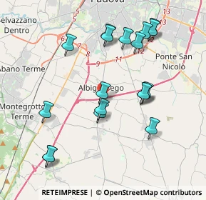 Mappa Vicolo Arturo Toscanini, 35020 Albignasego PD, Italia (4.00556)