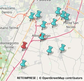 Mappa Vicolo Arturo Toscanini, 35020 Albignasego PD, Italia (3.92083)
