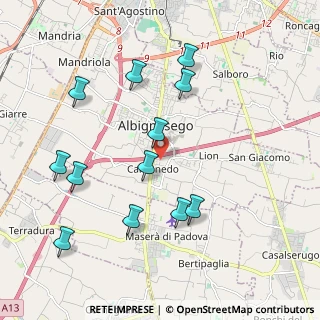 Mappa Vicolo Arturo Toscanini, 35020 Albignasego PD, Italia (2.095)