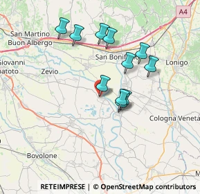 Mappa Via I. Forante, 37055 Ronco All'Adige VR, Italia (6.16091)