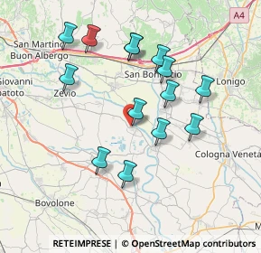 Mappa Via I. Forante, 37055 Ronco All'Adige VR, Italia (7.06286)