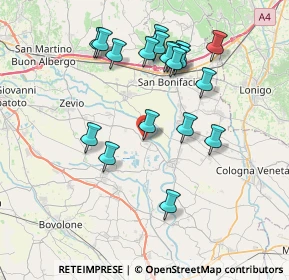 Mappa Via I. Forante, 37055 Ronco All'Adige VR, Italia (7.47105)
