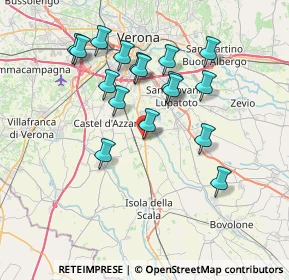 Mappa Corso Camillo Benso di Cavour, 37060 Buttapietra VR, Italia (6.93118)