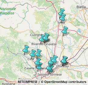 Mappa Via Cerrano, 10086 Rivarolo Canavese TO, Italia (15.74278)