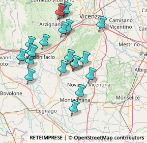 Mappa Via Valcisana, 36040 Orgiano VI, Italia (15.485)