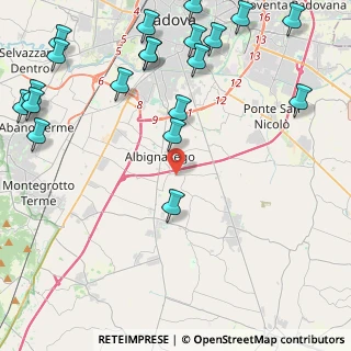 Mappa Via San Daniele, 35020 Albignasego PD, Italia (6.06)
