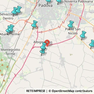 Mappa Via San Daniele, 35020 Albignasego PD, Italia (6.40154)