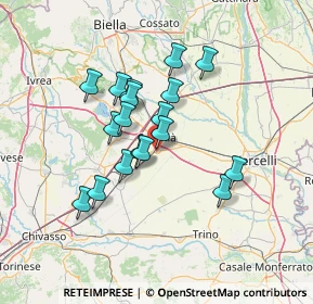 Mappa Via Sabotino, 13049 Tronzano Vercellese VC, Italia (11.13444)