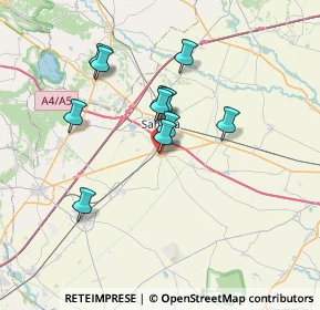 Mappa Via Sabotino, 13049 Tronzano Vercellese VC, Italia (5.73)