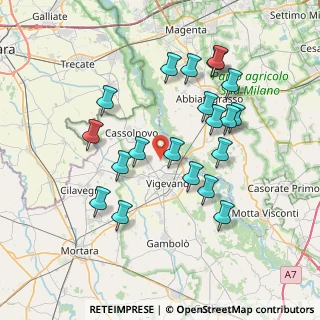 Mappa Strada della Pescatora, 27029 Vigevano PV, Italia (7.287)