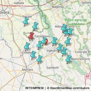Mappa Via Viscontina, 27029 Vigevano PV, Italia (6.95313)