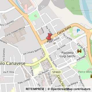 Mappa Via Camillo Benso Cavour, 15, 10086 Rivarolo Canavese, Torino (Piemonte)