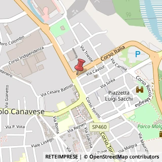 Mappa Corso Italia, 2, 10086 Rivarolo Canavese, Torino (Piemonte)