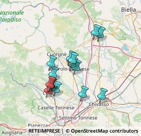 Mappa Via Fiume, 10086 Rivarolo Canavese TO, Italia (11.31933)