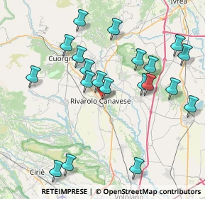 Mappa Via Fiume, 10086 Rivarolo Canavese TO, Italia (8.4865)