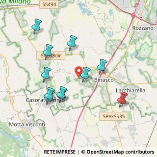Mappa Via Marconi, 20088 Rosate MI, Italia (3.83364)