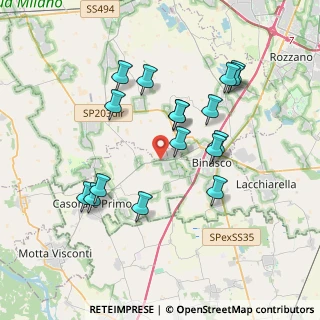 Mappa Via Marconi, 20088 Rosate MI, Italia (3.58235)