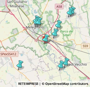 Mappa Via Daniele Ercoli, 20070 Cerro al Lambro MI, Italia (4.04909)