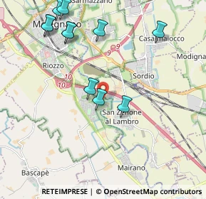 Mappa Via Daniele Ercoli, 20070 Cerro al Lambro MI, Italia (2.31636)