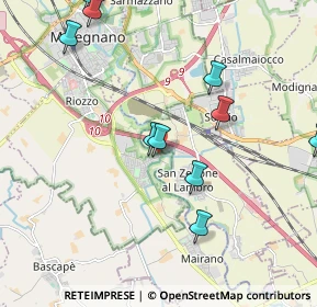 Mappa Via Daniele Ercoli, 20070 Cerro al Lambro MI, Italia (2.49583)