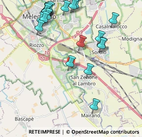 Mappa Via Daniele Ercoli, 20070 Cerro al Lambro MI, Italia (2.4625)