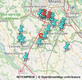 Mappa Il Girasole pad.1 int, 20084 Lacchiarella MI, Italia (7.3335)