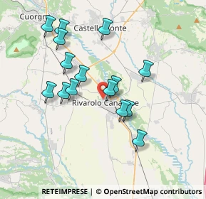 Mappa Via Giulio Pastore, 10086 Rivarolo Canavese TO, Italia (3.35533)