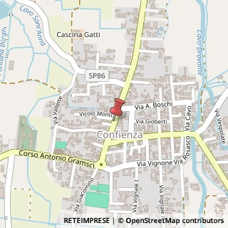 Mappa Via Roma, 45, 27030 Confienza, Pavia (Lombardia)