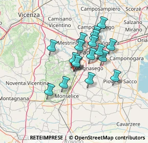 Mappa Via Ottaviana, 35036 Montegrotto Terme PD, Italia (10.44222)