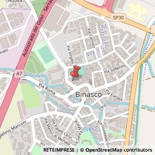 Mappa Via F. Turati, 2, 20082 Binasco, Milano (Lombardia)