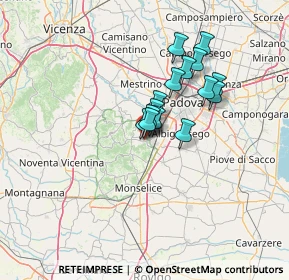 Mappa Via Fabio Filzi, 35036 Montegrotto Terme PD, Italia (9.36733)