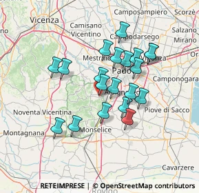 Mappa Via Fabio Filzi, 35036 Montegrotto Terme PD, Italia (11.659)