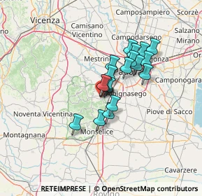 Mappa Via Fabio Filzi, 35036 Montegrotto Terme PD, Italia (9.18579)