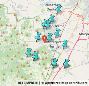Mappa Via Fabio Filzi, 35036 Montegrotto Terme PD, Italia (3.54667)