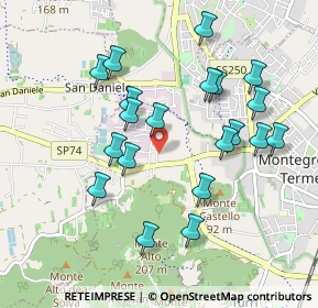 Mappa Via Fabio Filzi, 35036 Montegrotto Terme PD, Italia (0.935)