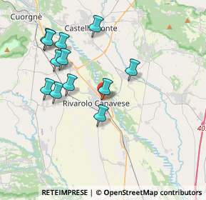 Mappa Viale Monsignor Mario Bosio, 10086 Rivarolo Canavese TO, Italia (3.73)