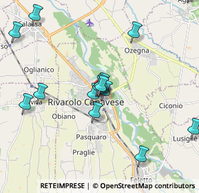 Mappa Viale Monsignor Mario Bosio, 10086 Rivarolo Canavese TO, Italia (2.00067)