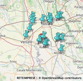 Mappa Via Vespolate, 27030 Confienza PV, Italia (11.6895)