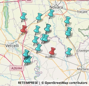 Mappa Via Vespolate, 27030 Confienza PV, Italia (6.7345)