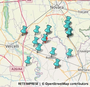 Mappa Via Vespolate, 27030 Confienza PV, Italia (6.983)