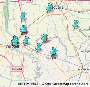 Mappa Via Vespolate, 27030 Confienza PV, Italia (9.202)