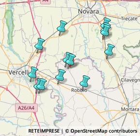 Mappa Via Vespolate, 27030 Confienza PV, Italia (7.19231)