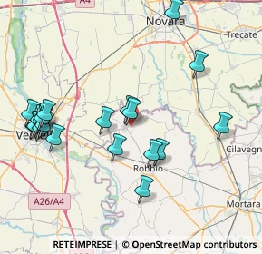 Mappa Via Vespolate, 27030 Confienza PV, Italia (8.759)