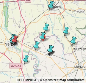Mappa Via Vespolate, 27030 Confienza PV, Italia (8.6125)